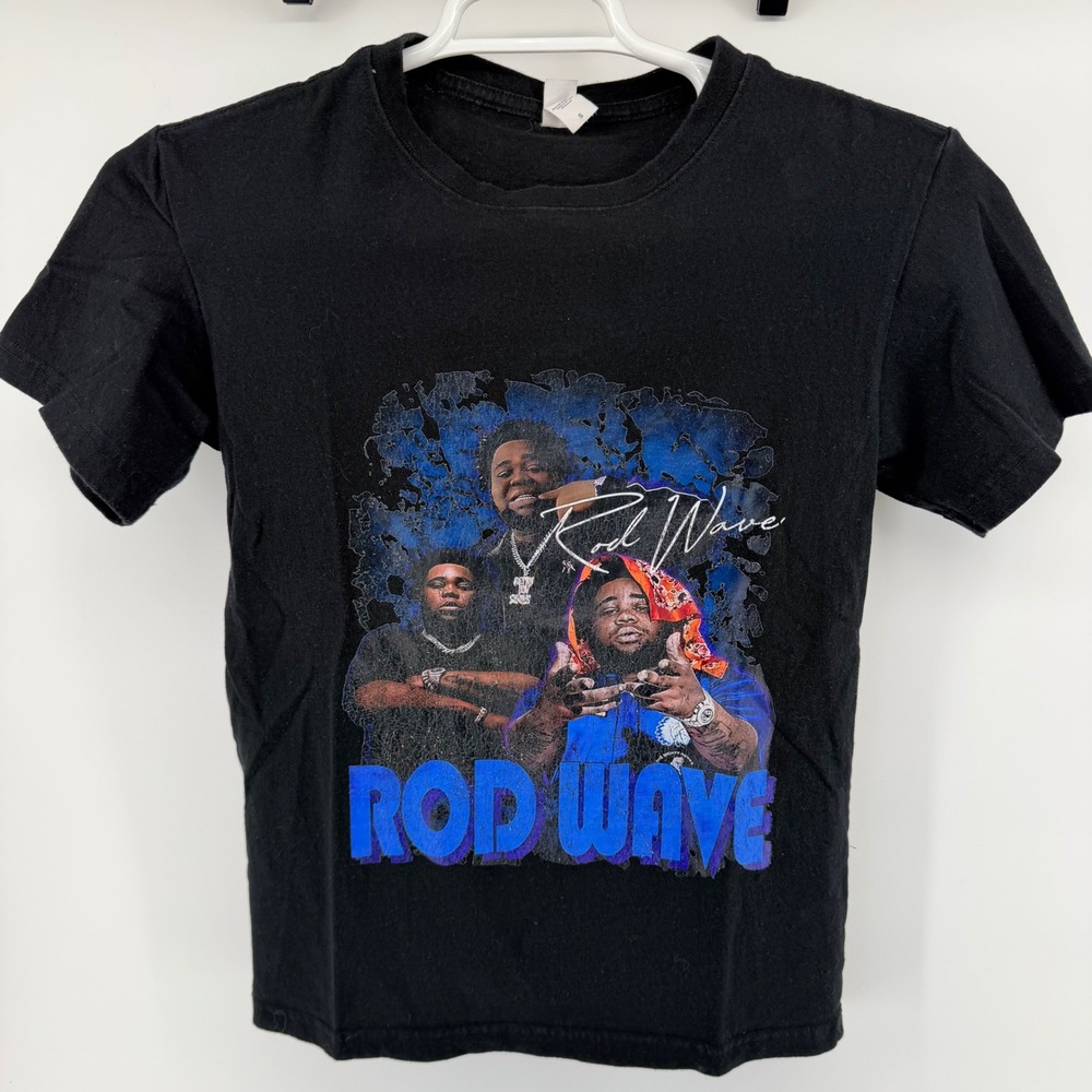 Pro DaDa Rod Wave Graphic Rap Tee Hip Hop Streetwear Shirt Small Black - Picture 2 of 7